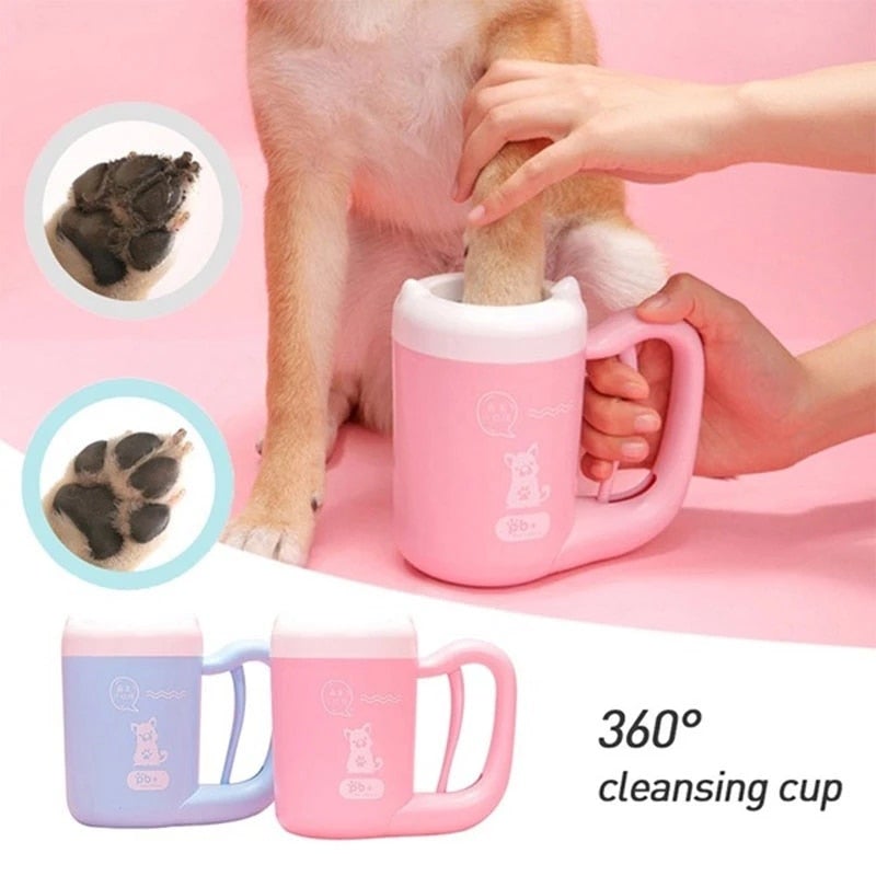Portable Dog Paw Cleaner (Soft Silicone, Reusable)