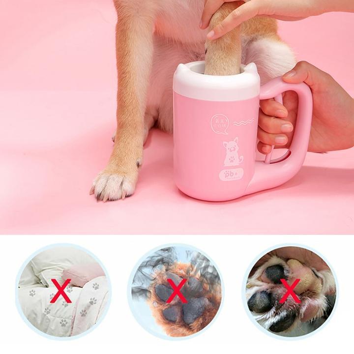 Portable Dog Paw Cleaner (Soft Silicone, Reusable)