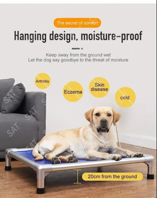 Outdoor/Indoor Aluminium Pet Bed – Durable, Waterproof and Chew-Proof